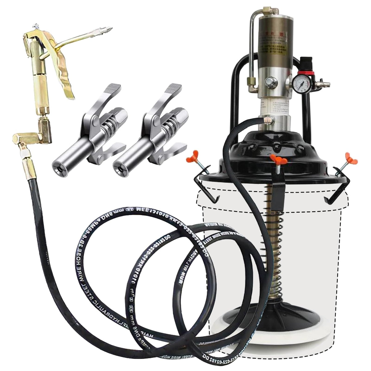 QVIKPMU front assembly solid iron pump showing durable construction and reliable performance