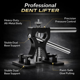 QwikFix metal dent lifter close-up highlighting ergonomic handle and control