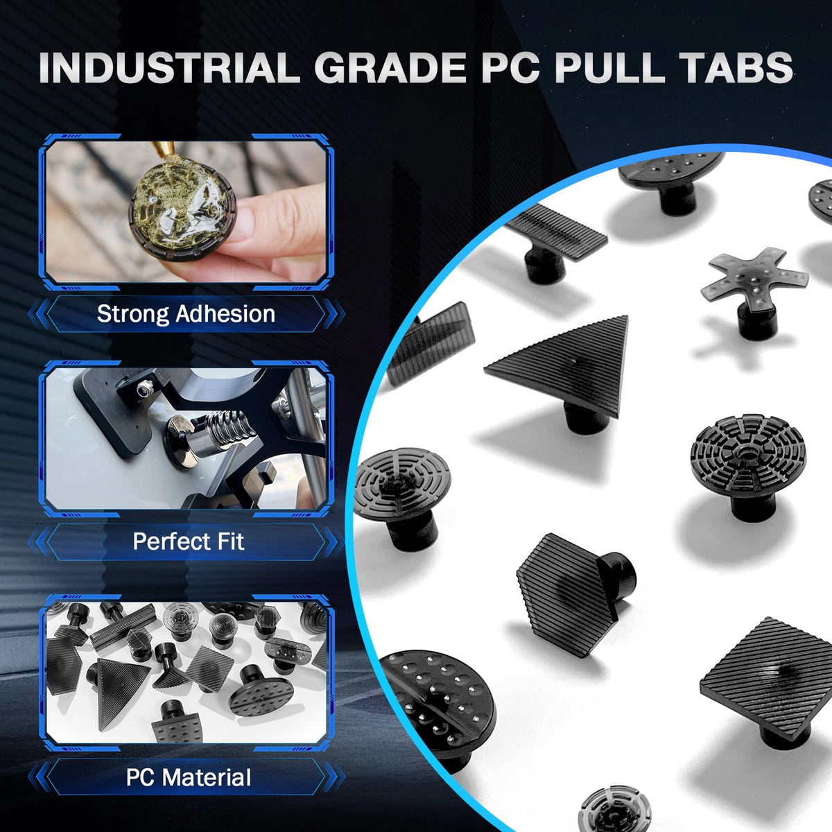 QwikFix tool set held in hand to show scale and portability benefit