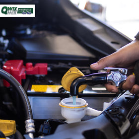 Qwix Mix in garage setup for fleet and shop refills