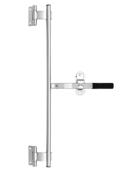 QWORK cam bar front view showing full 36-inch latch and solid construction for secure closure