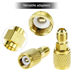 QWORK included adapters and couplers displayed for fast compatibility