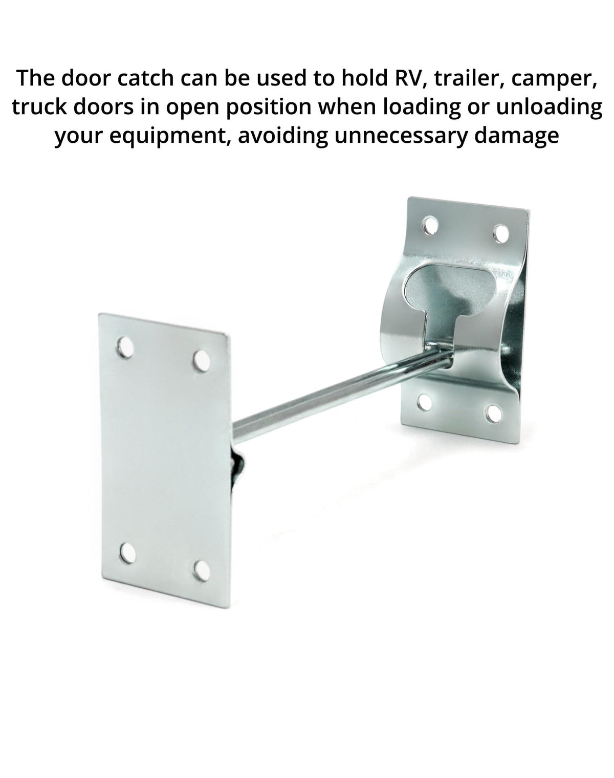 QWORK detailed view of 3x1-3/4 inch mounting base with screw holes for secure fit