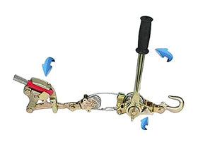 QWORK cable grip label and safety feature close-up showing rated 2T capacity benefit: user confidence