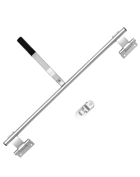 QWORK cam bar engaged showing cam latching action that minimizes rattling while driving