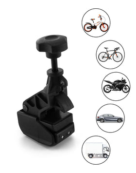 QWORK clamp holding tire bead in wheel drop center for safer mounting benefit