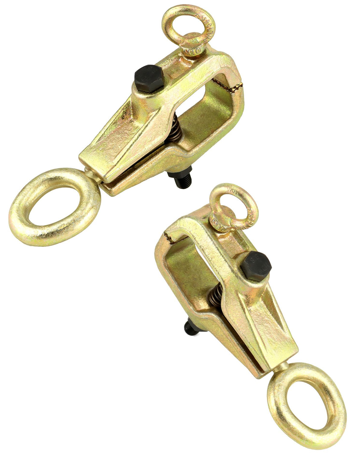 QWORK clamp jaw close-up with serrated teeth for secure grip benefit