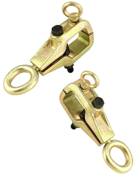 QWORK clamp jaw close-up with serrated teeth for secure grip benefit