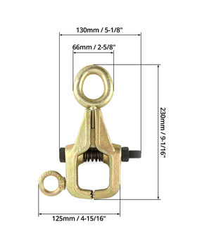 QWORK clamp label and stamped capacity showing rated strength benefit
