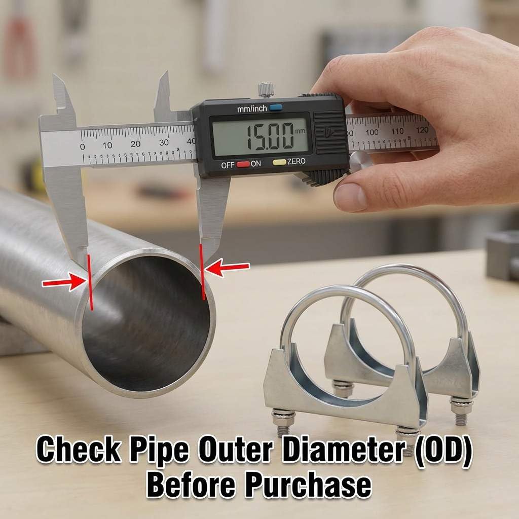 QWORK clamp securing a flex hose showing leak prevention and vibration control