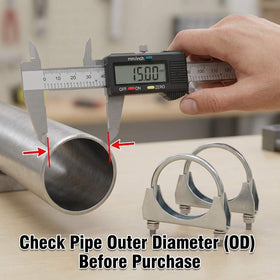 QWORK clamp securing a flex hose showing leak prevention and vibration control