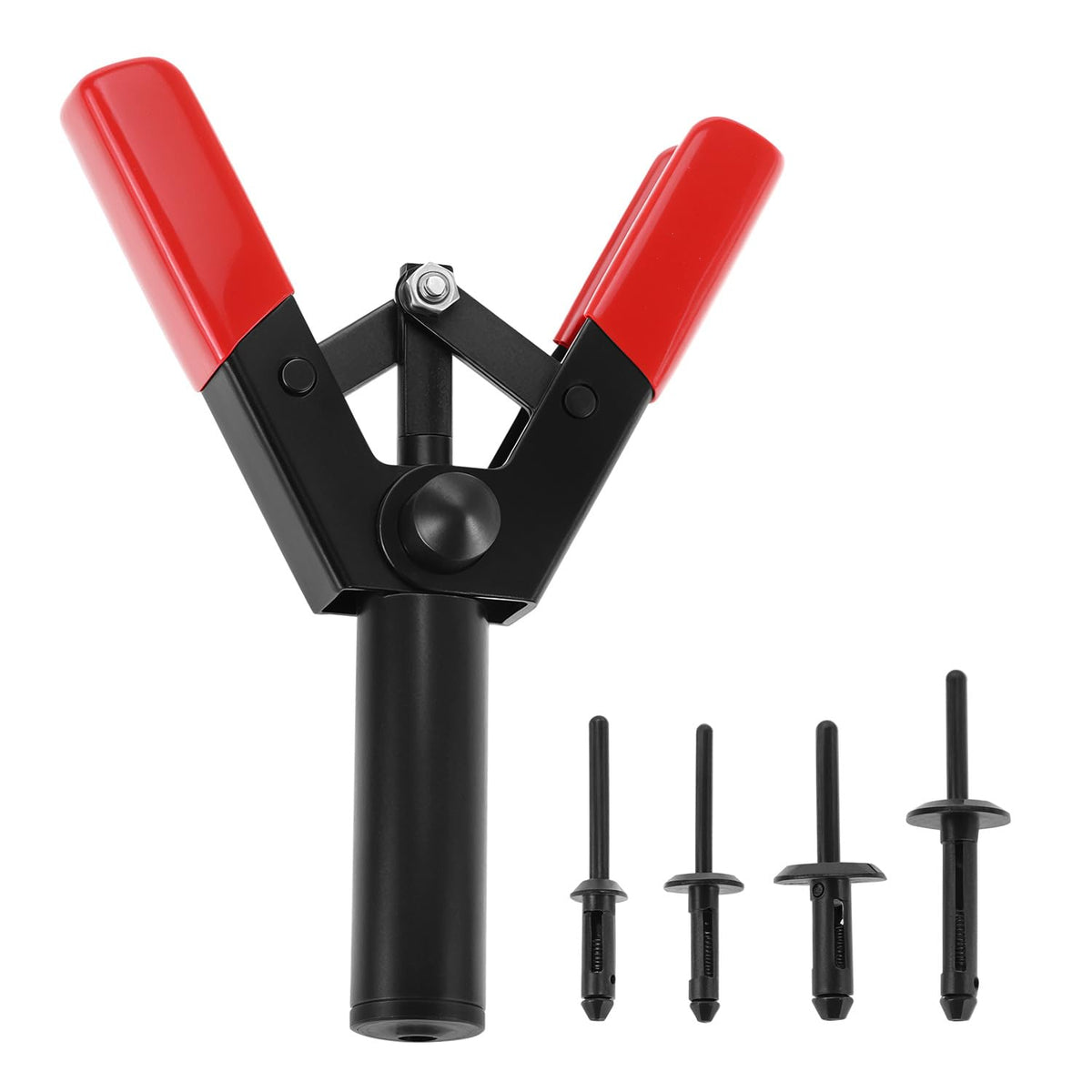QWORK close-up of self-adjusting jaws highlighting precise rivet seating