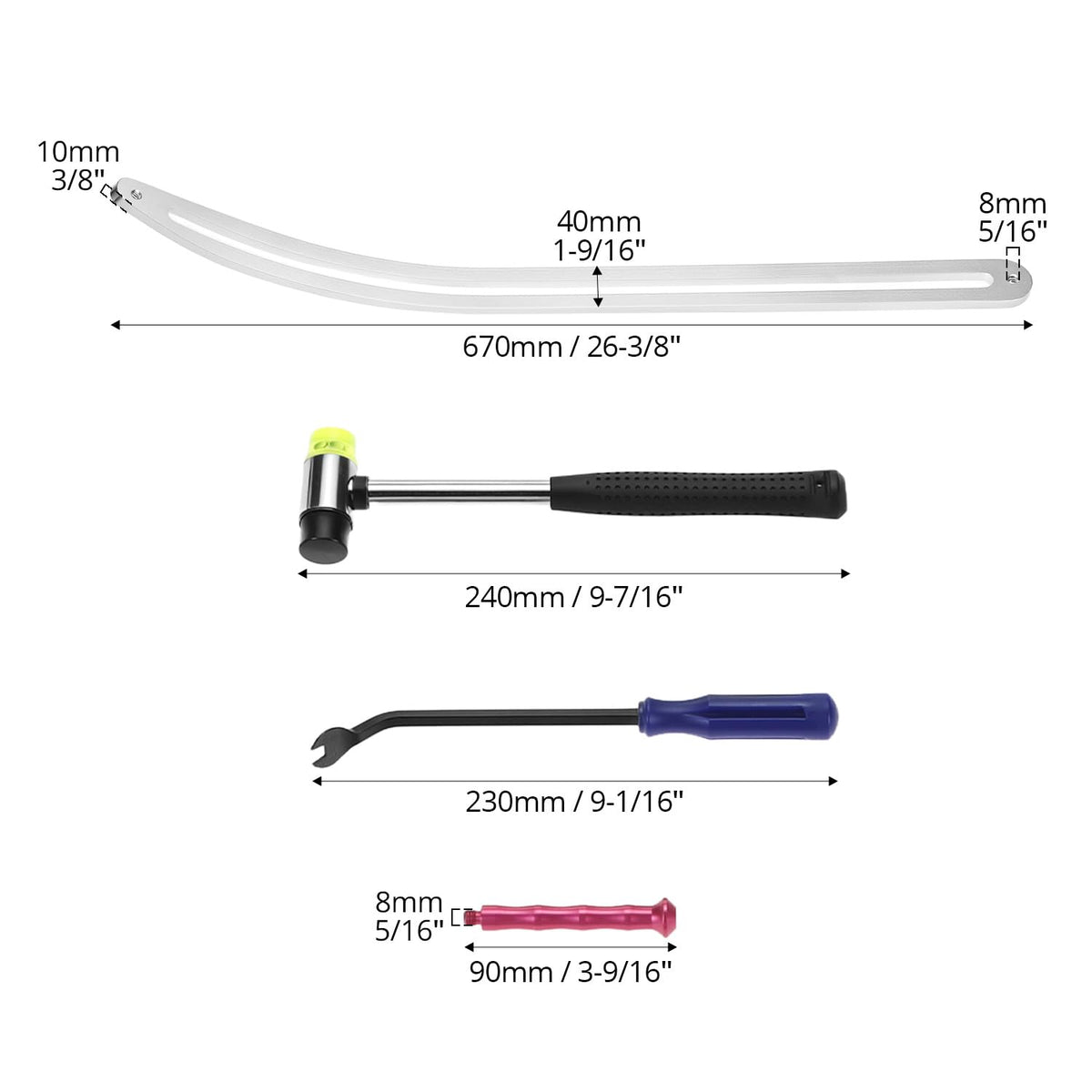 QWORK curved lifter detail demonstrating contour fit for fender shaping benefits