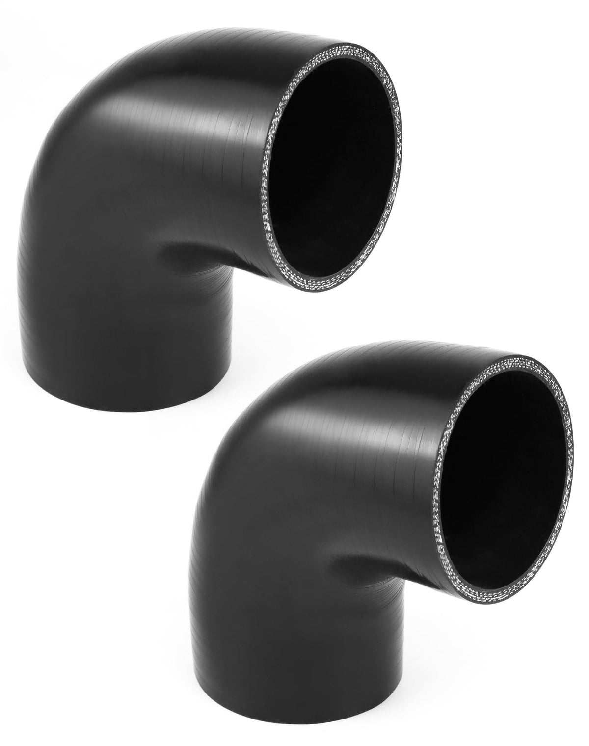 QWORK front view of 90 degree elbow showing shape and fit for easy installs