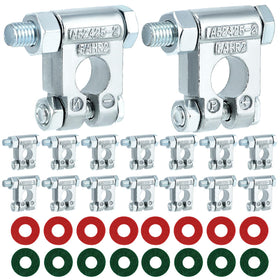 QWORK front packaging showing complete 8-pair terminal kit and benefits