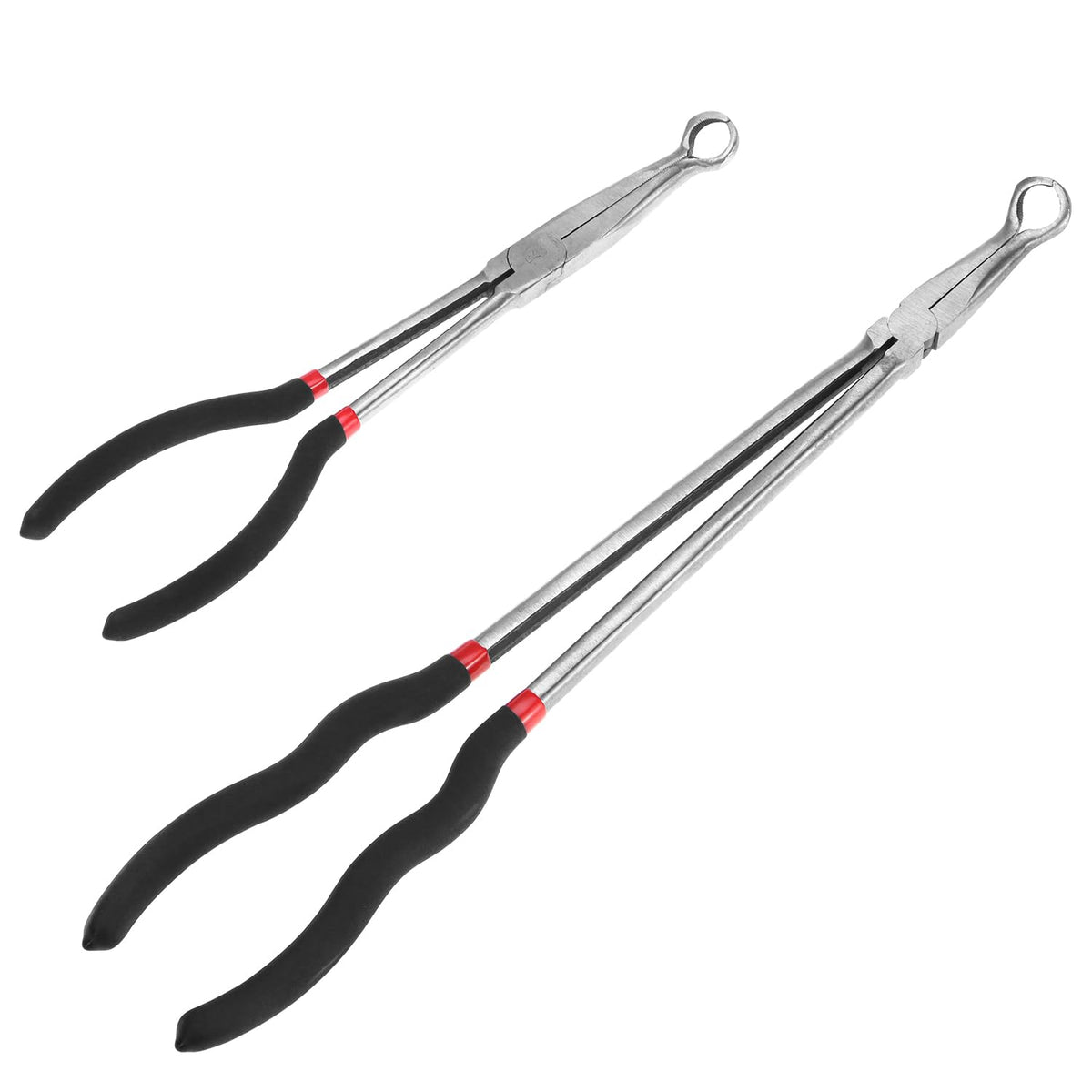 QWORK front view packaging showing two pliers and compact storage benefit