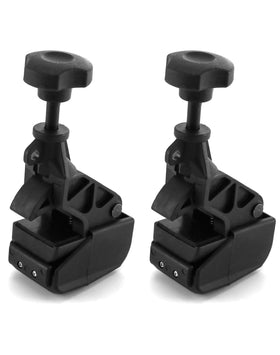 QWORK front view of two bead clamps showing compact, durable design benefit