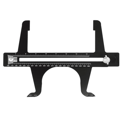 QWORK front view of gauge showing readable scales and rugged frame for reliable measuring