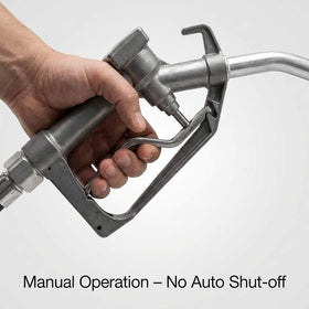 QWORK fuel nozzle trigger and lock detail offering comfortable control and continuous flow