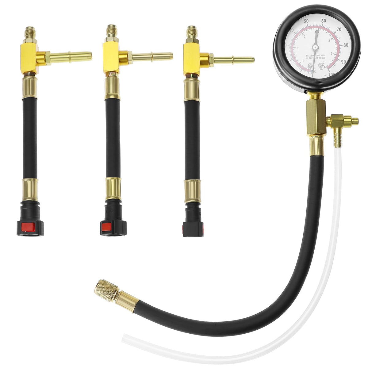 QWORK gauge front view showing dual-scale dial for quick readings