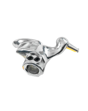 QWORK duck head installed on a tire changer demonstrating ready use