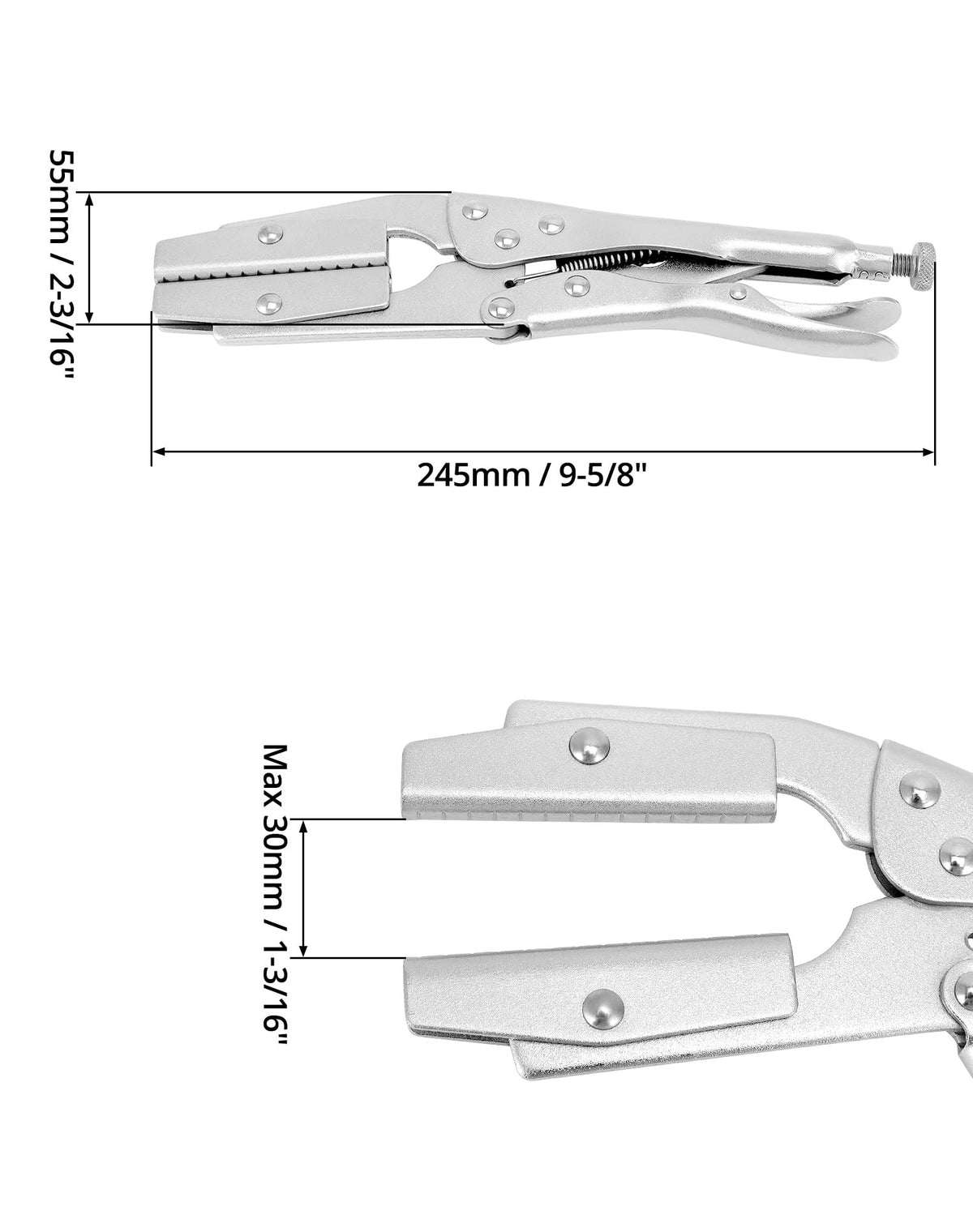 QWORK tool markings and dimensions visible to confirm specifications quickly