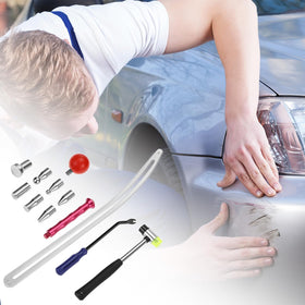 QWORK lifestyle garage setup with tools ready for quick on-site dent repairs