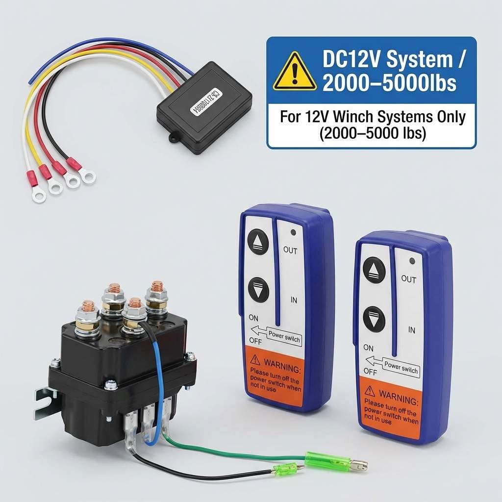 QWORK relay terminal closeup highlighting heavy gauge connections for low resistance benefit