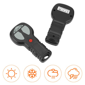 QWORK remote side profile highlighting IP68 waterproof seal for reliable weather resistance