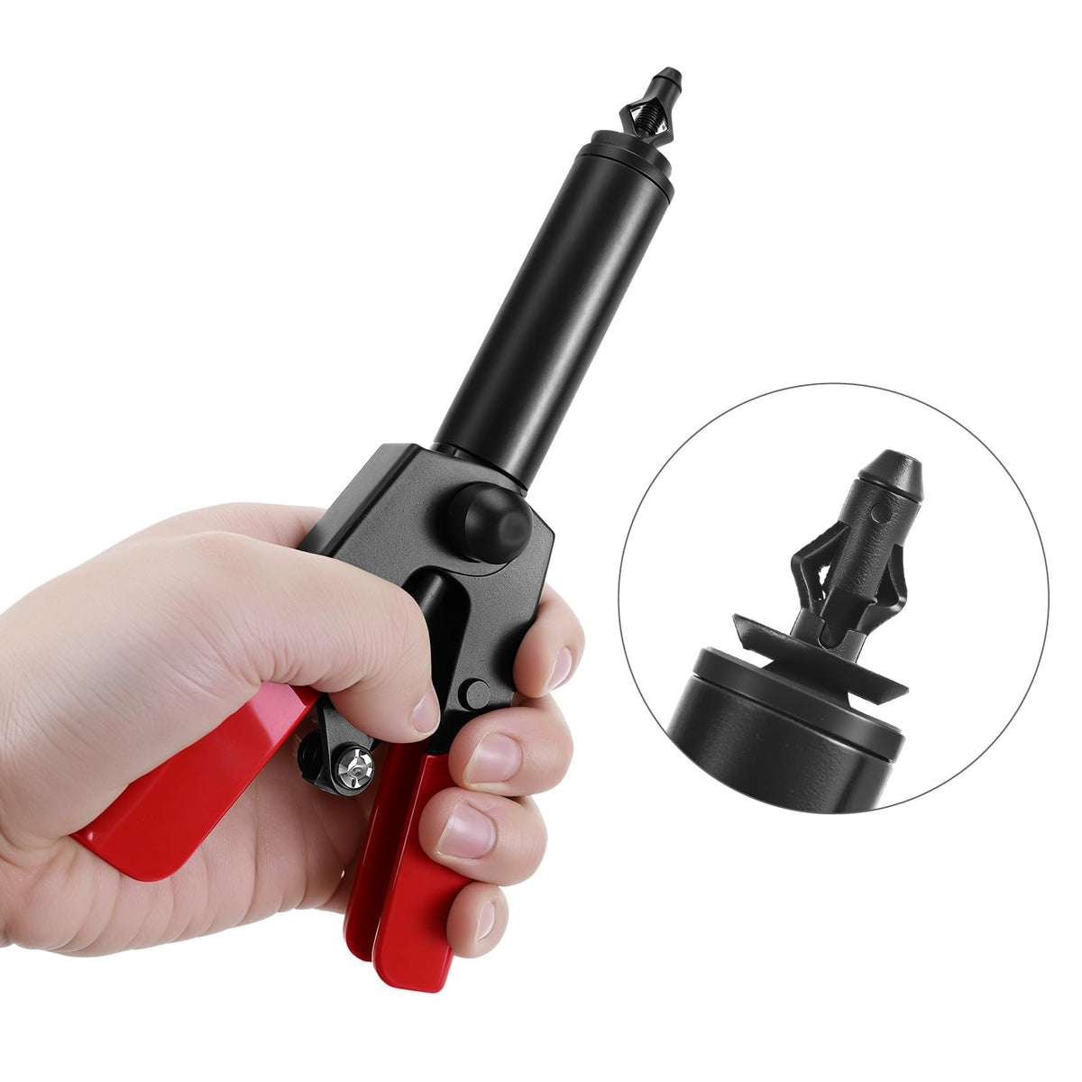 QWORK rivet removal tool detail showing safe trim extraction