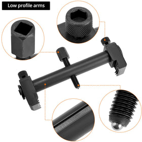 QWORK size scale comparison showing maximum jaw opening for versatile fit