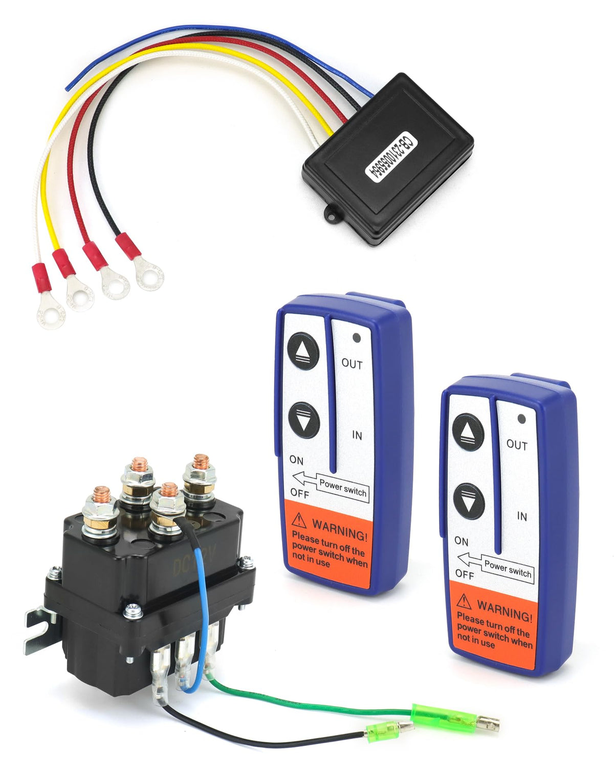 QWORK solenoid front view showing durable steel housing and secure mounting benefit