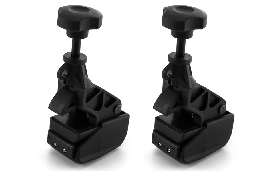 QWORK two clamps opposite on wheel showing balanced pressure benefit
