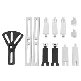 QWORK two-claw spanner close-up highlighting adjustable grip for multiple sizes