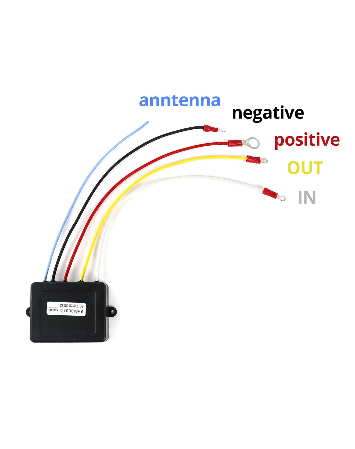QWORK weather-resistant receiver mounted outdoors demonstrating IP65 protection against dust and splashes