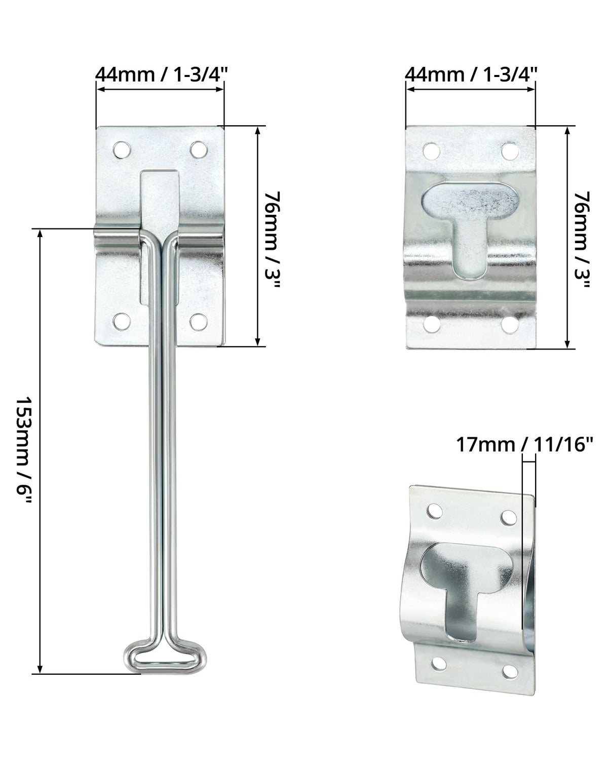 QWORK zinc-coated surface close-up showing corrosion resistance and durability