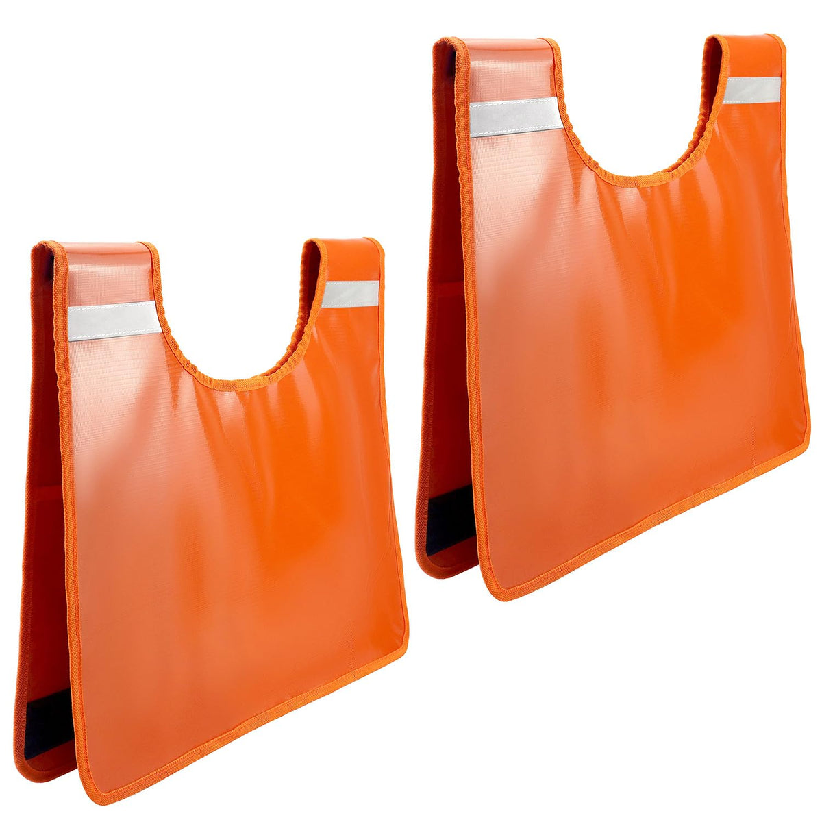 QWORK front view of two dampers showing durable vinyl and size benefit