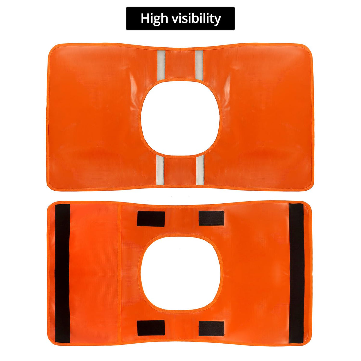 QWORK reflective strip detail improving low-light visibility for safety