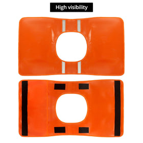 QWORK reflective strip detail improving low-light visibility for safety