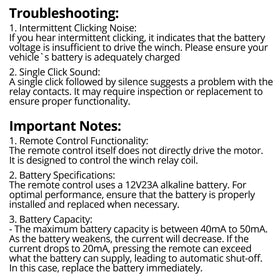 QWORK wireless receiver mounted near winch for clear remote control benefit