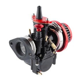 QXBER carburetor installed on dirt bike demonstrating real-world performance benefit