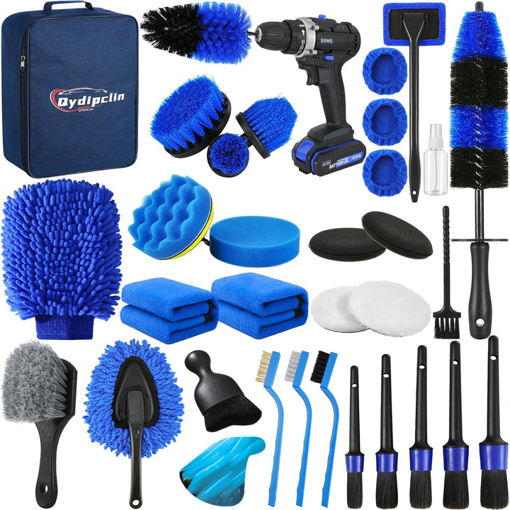 Qydipclin kit open showing all 34 pieces for complete cleaning