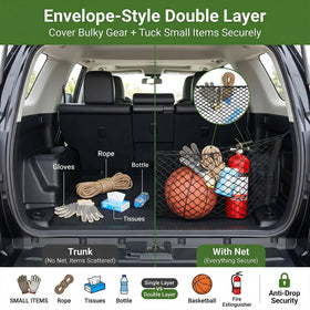 Qyebbk installed in Toyota 4Runner trunk showing organized cargo space