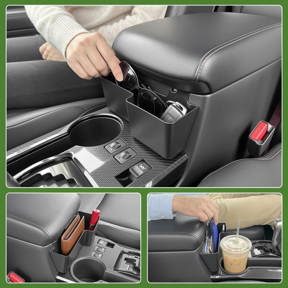 Qyebbk in 4Runner interior during trip showing convenience benefit