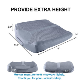 QYILAY installed in car showing improved sightline and posture support