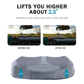 QYILAY side profile of wedge cushion illustrating ergonomic elevation