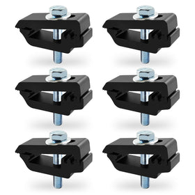 QYMOPAY clamp front view showing gripping stripes and secure hold benefit