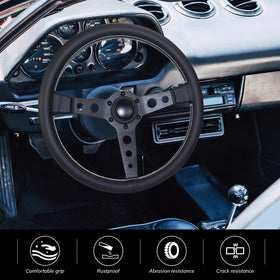 QYMOPAY installed in vehicle cockpit demonstrating sporty look and better steering response