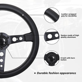 QYMOPAY leather grip texture detail showing secure hold and comfortable feel