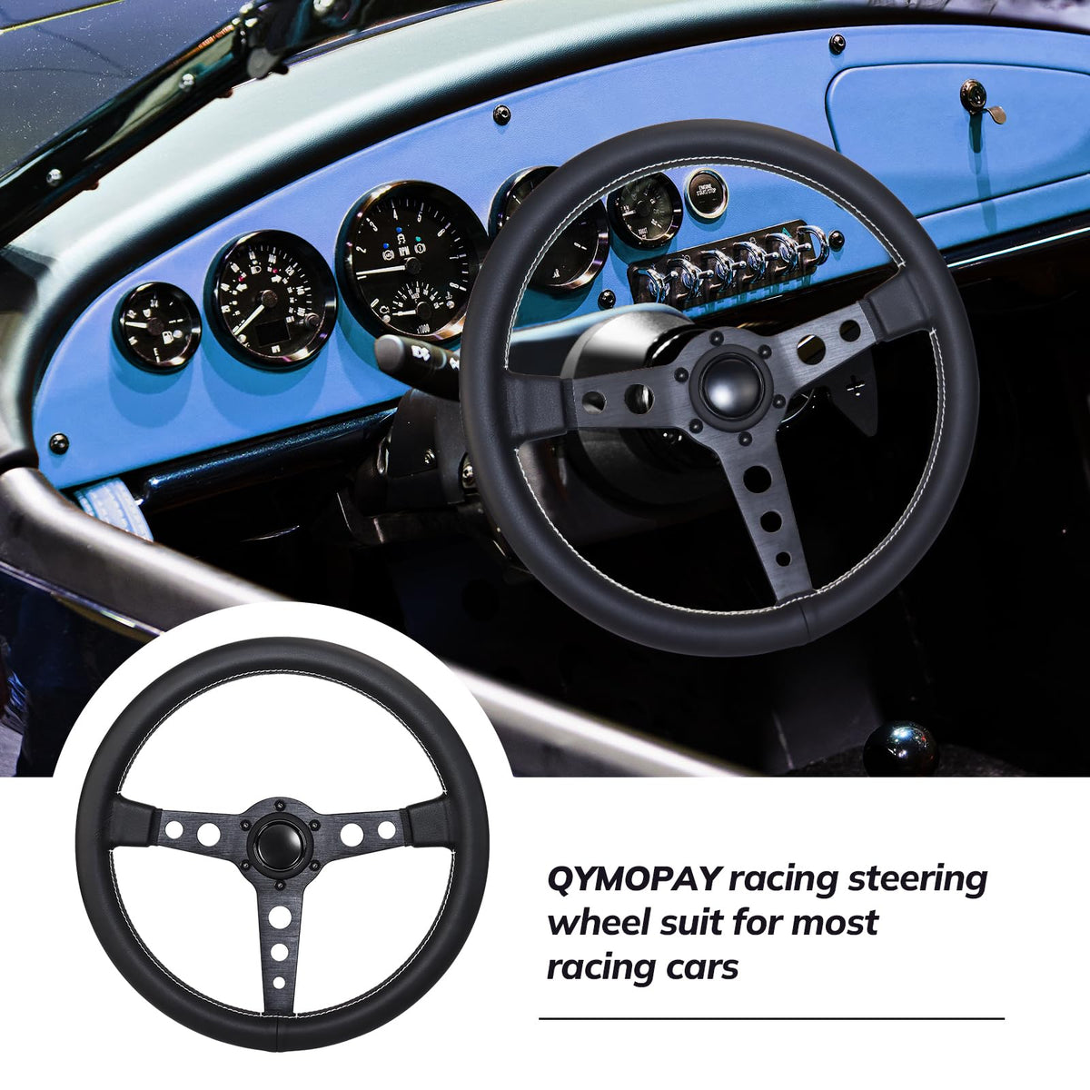 QYMOPAY size comparison with hand for scale showing compact diameter and quicker inputs